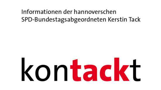 Symbolbild: Informationen der hannoverschen SPD-Bundestagsabgeordneten Kerstin Tack - Kontackt
