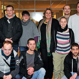 Gruppenfoto mit Kerstin Tack